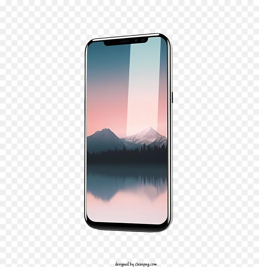 Smartphone Maqueta，La Montaña PNG