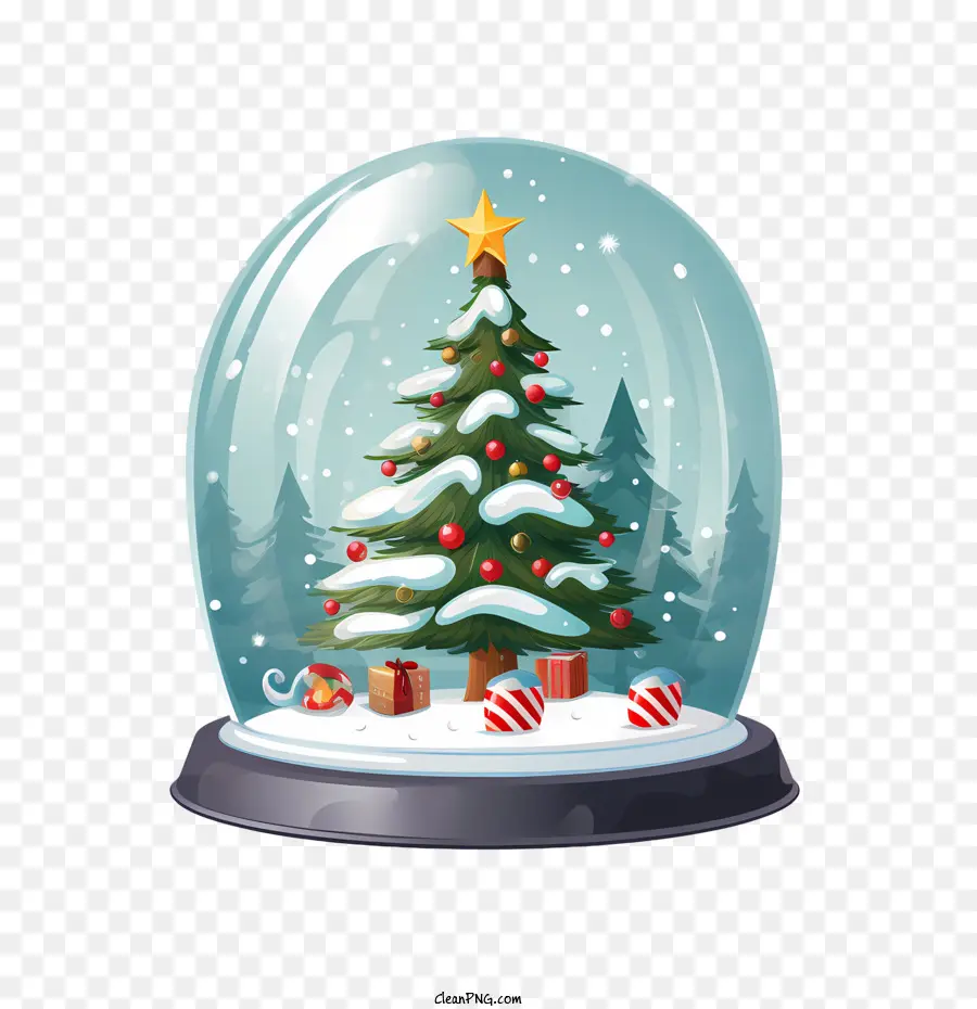 Bola De Nieve De Navidad，árbol De Navidad PNG