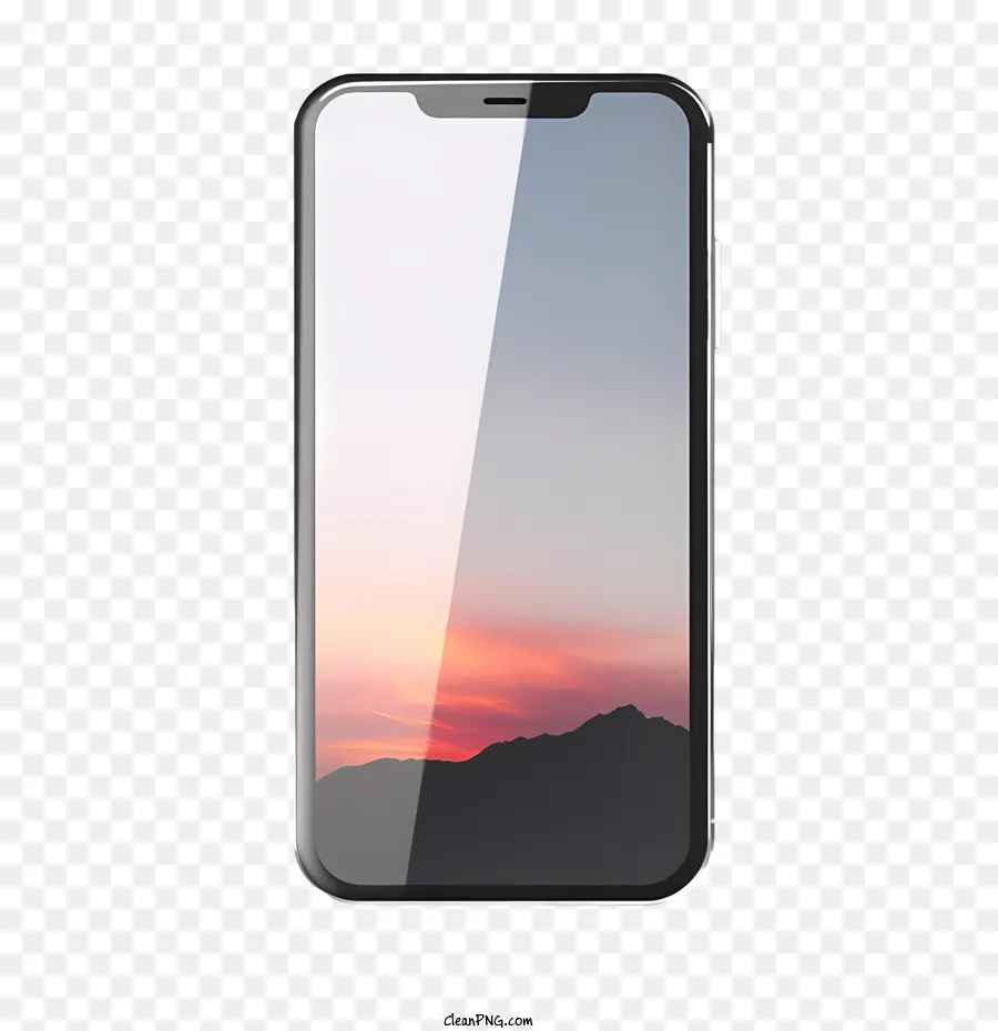 Smartphone Maqueta，Paisaje PNG