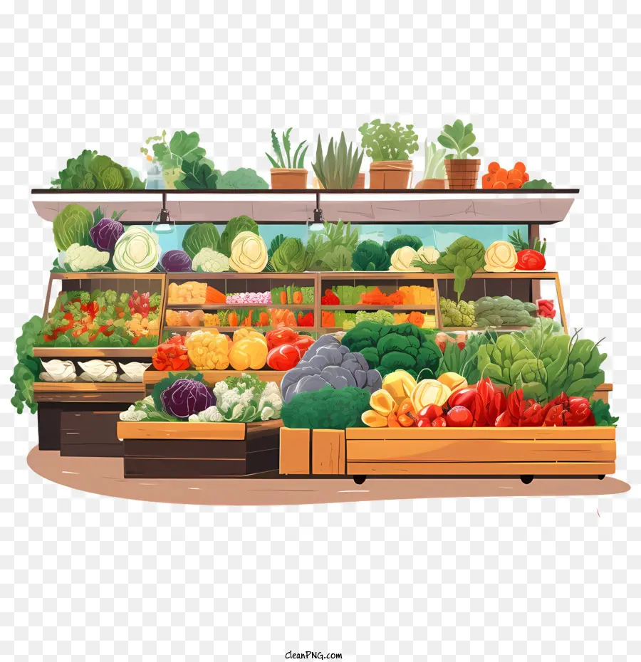 Mercado De Alimentos Vegetarianos，Frutas PNG