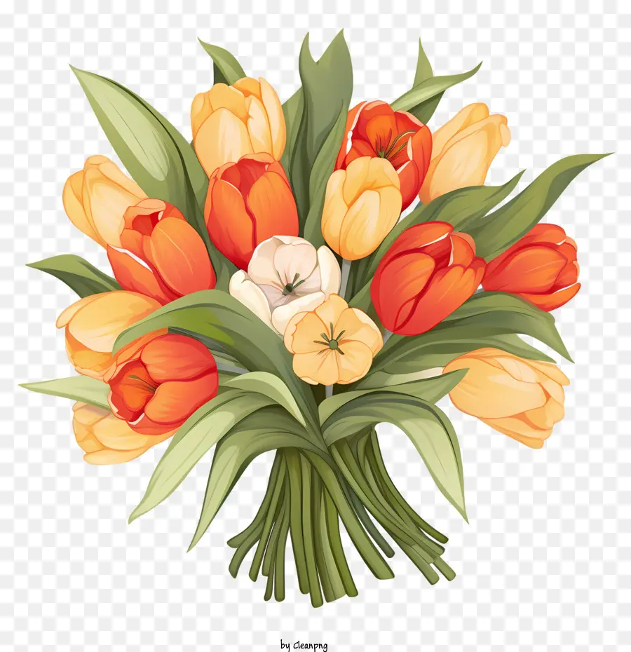 Ramo De Tulipan，Los Tulipanes PNG