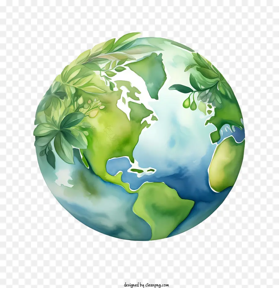 Planeta Verde Tierra，La Tierra PNG