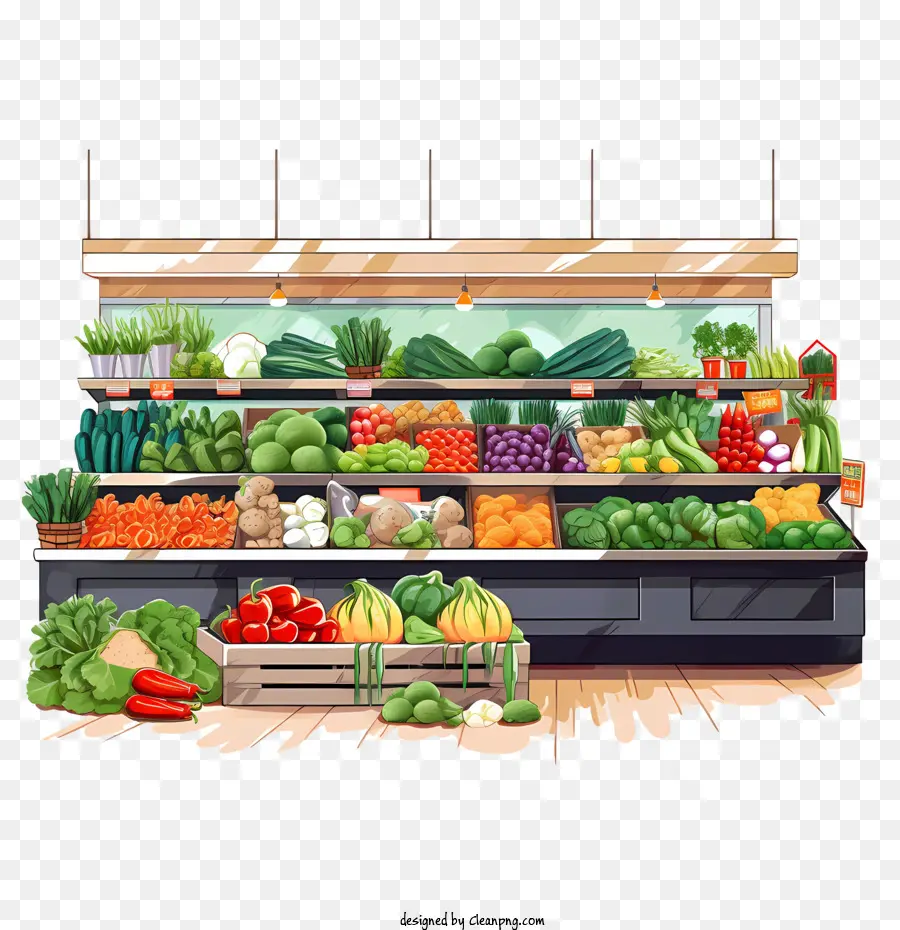 Mercado De Alimentos Vegetarianos，Fresco PNG