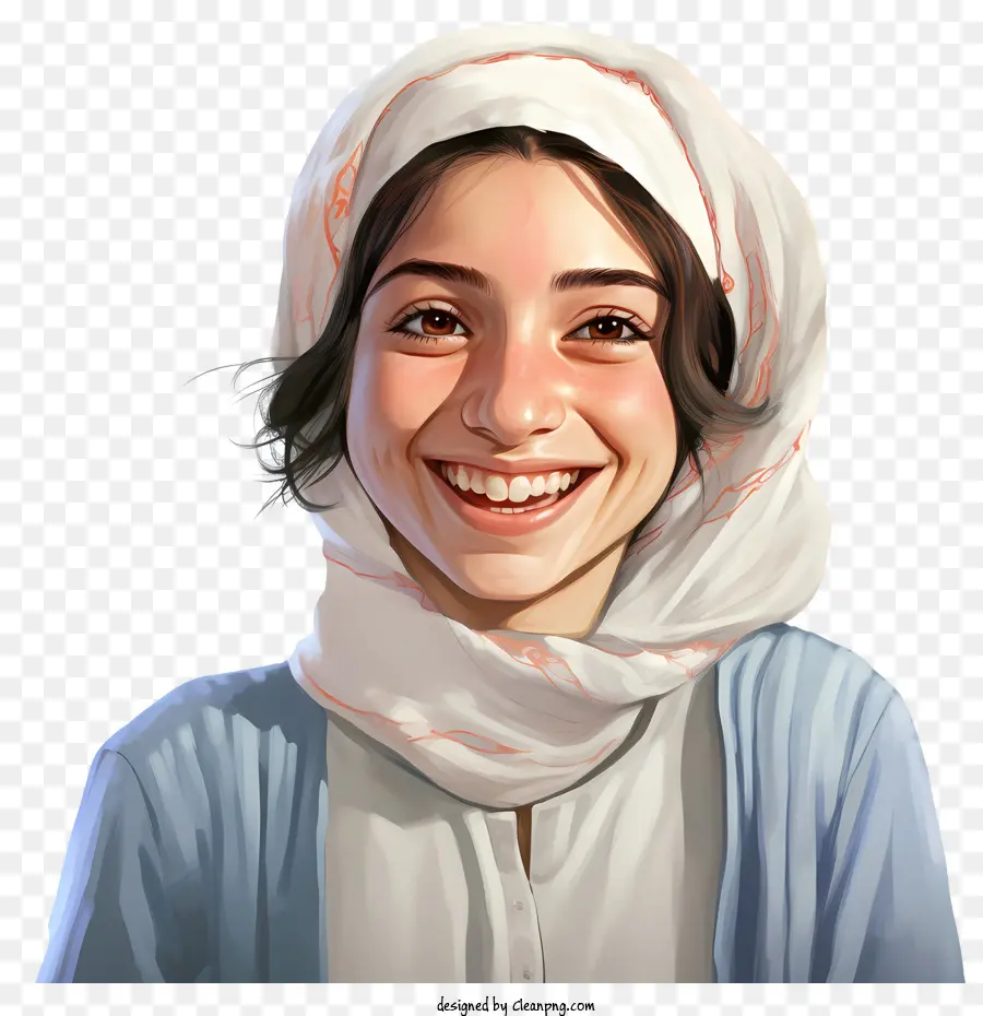 Smiling Arab Girl，Mundo El Día De La Sonrisa PNG