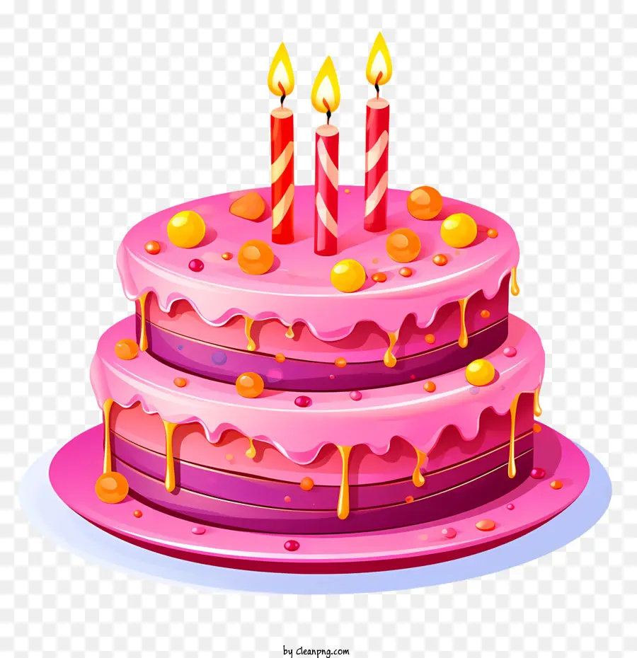 Pastel De Cumpleaños，Rosa PNG