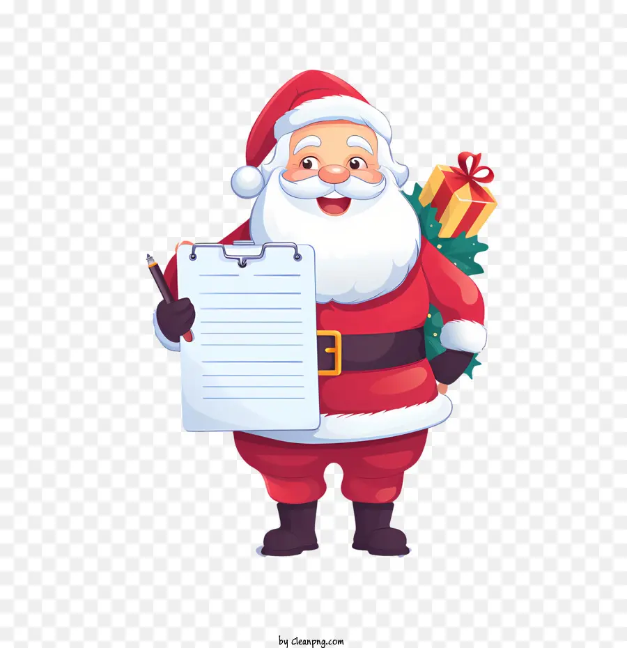 Día De La Lista De Santas，Santa Claus PNG