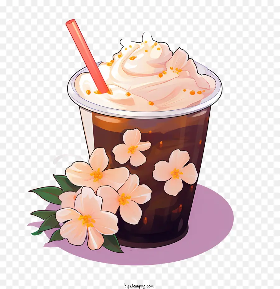 Té Con Leche De Burbujas，Café Helado PNG