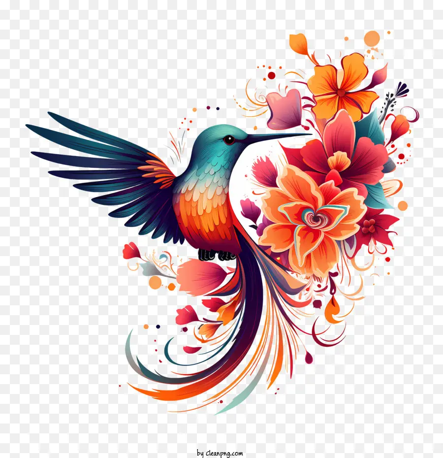 Día Del Colibrí，Flor PNG