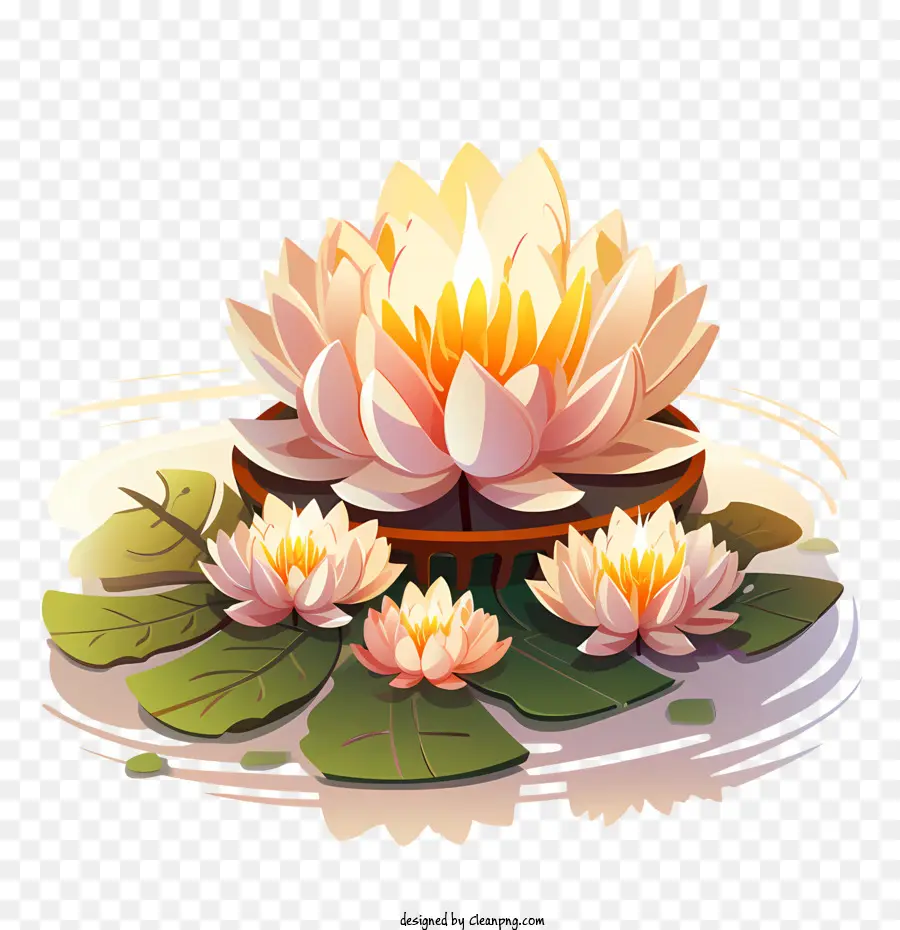 Loy Krathong，Flor De Loto PNG