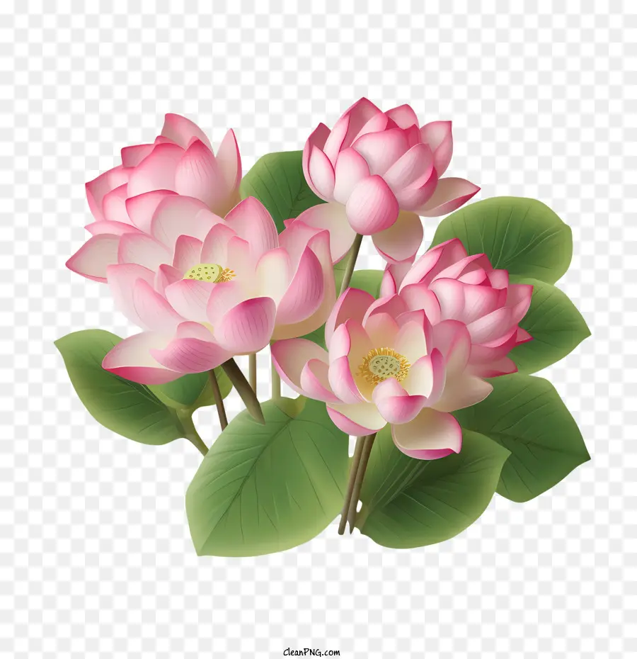 Flor De Loto，Loto Rosa PNG