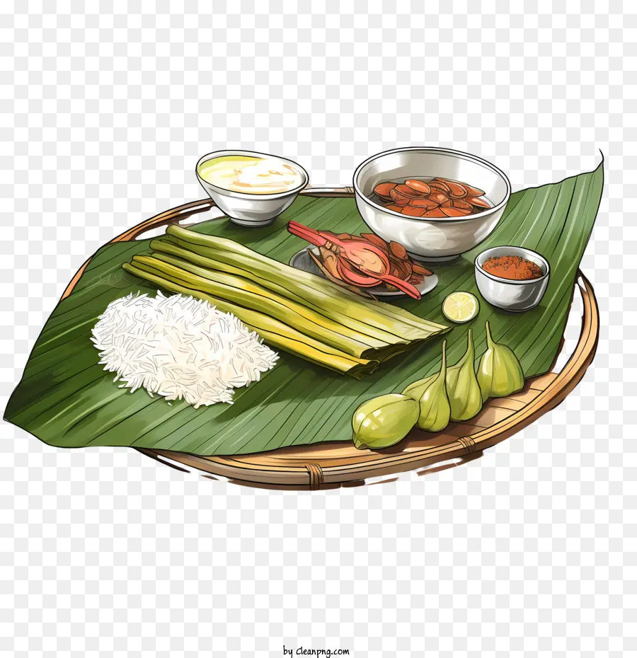 Onam Alakan Food，Arroz PNG