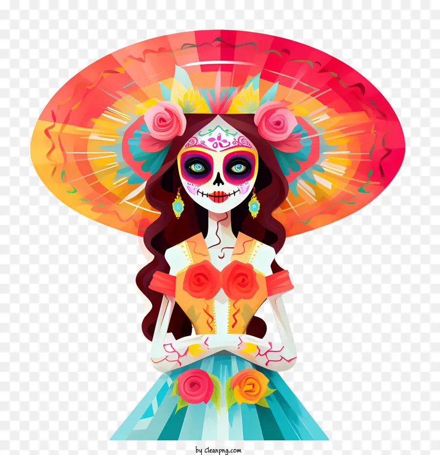 La Catrina，Dia De Muertos PNG