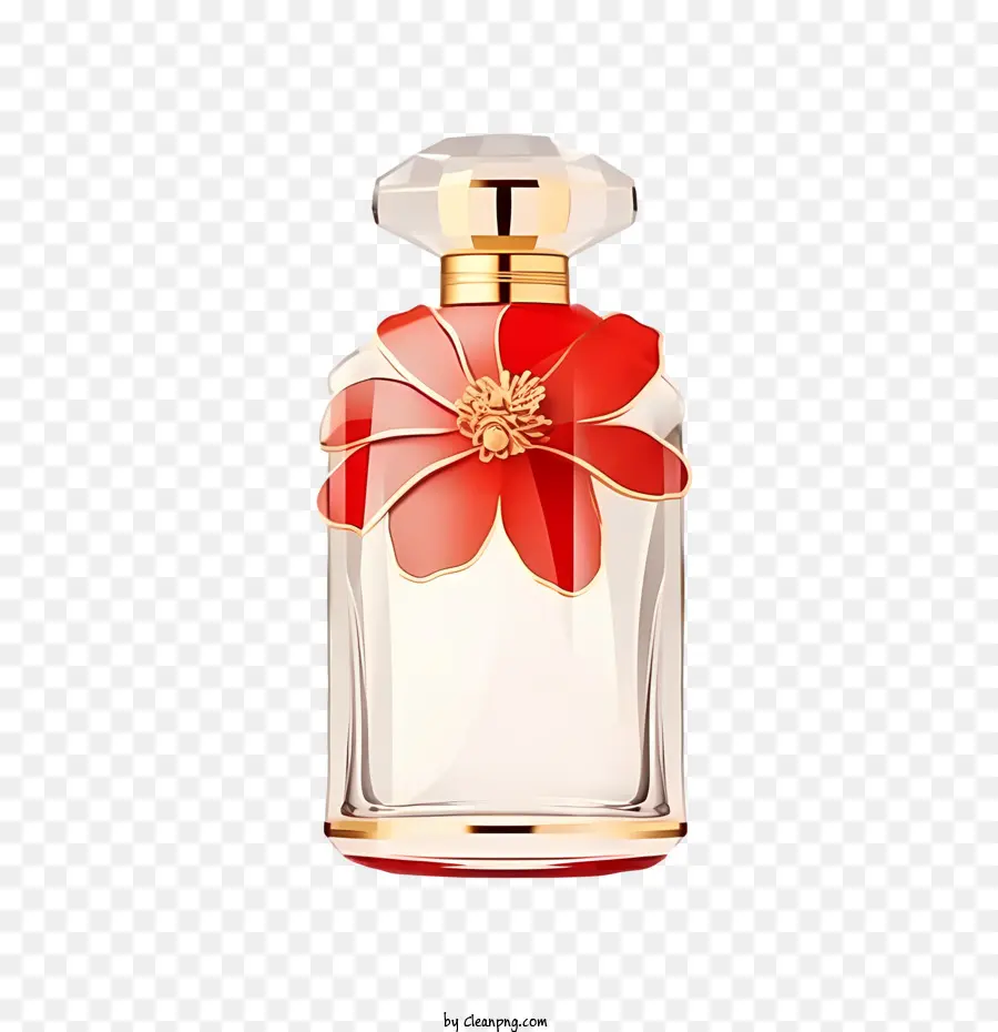 Botella De Perfume，Rojo PNG