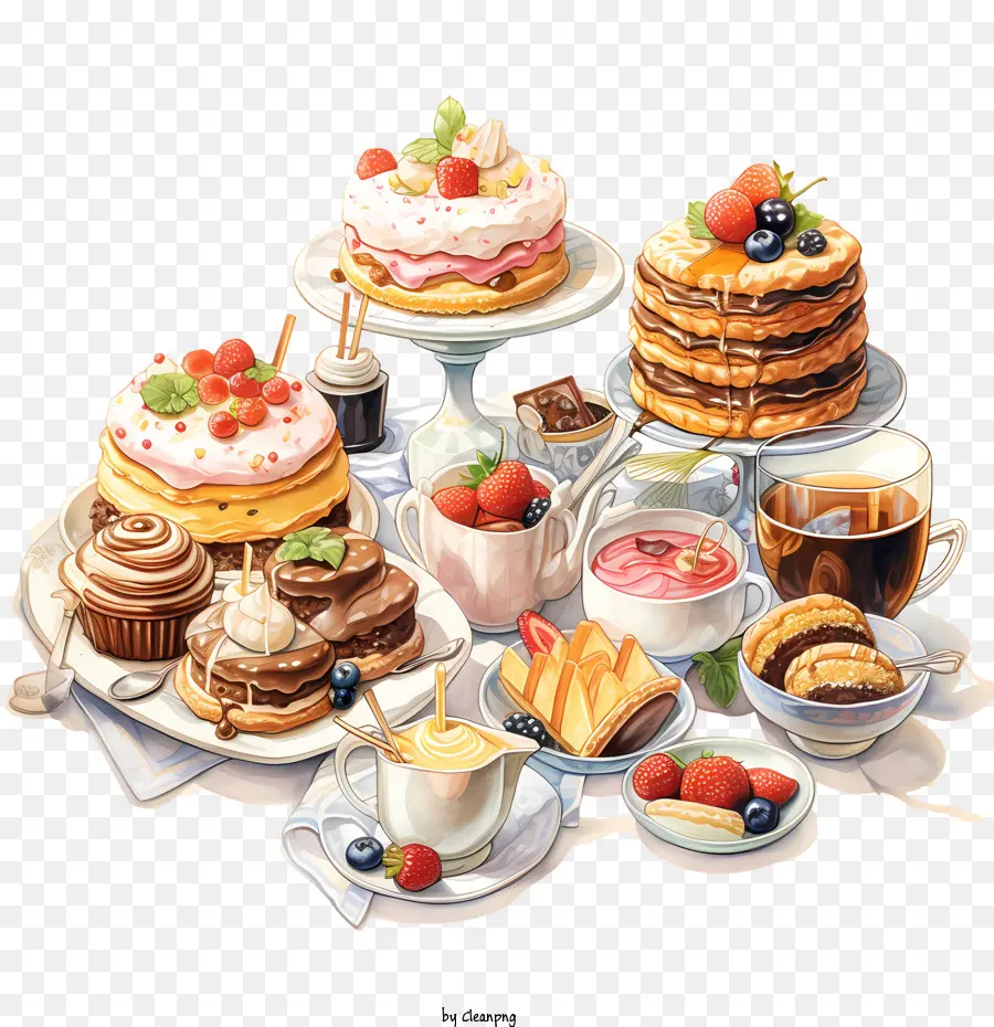 Día Del Postre，Tortas PNG