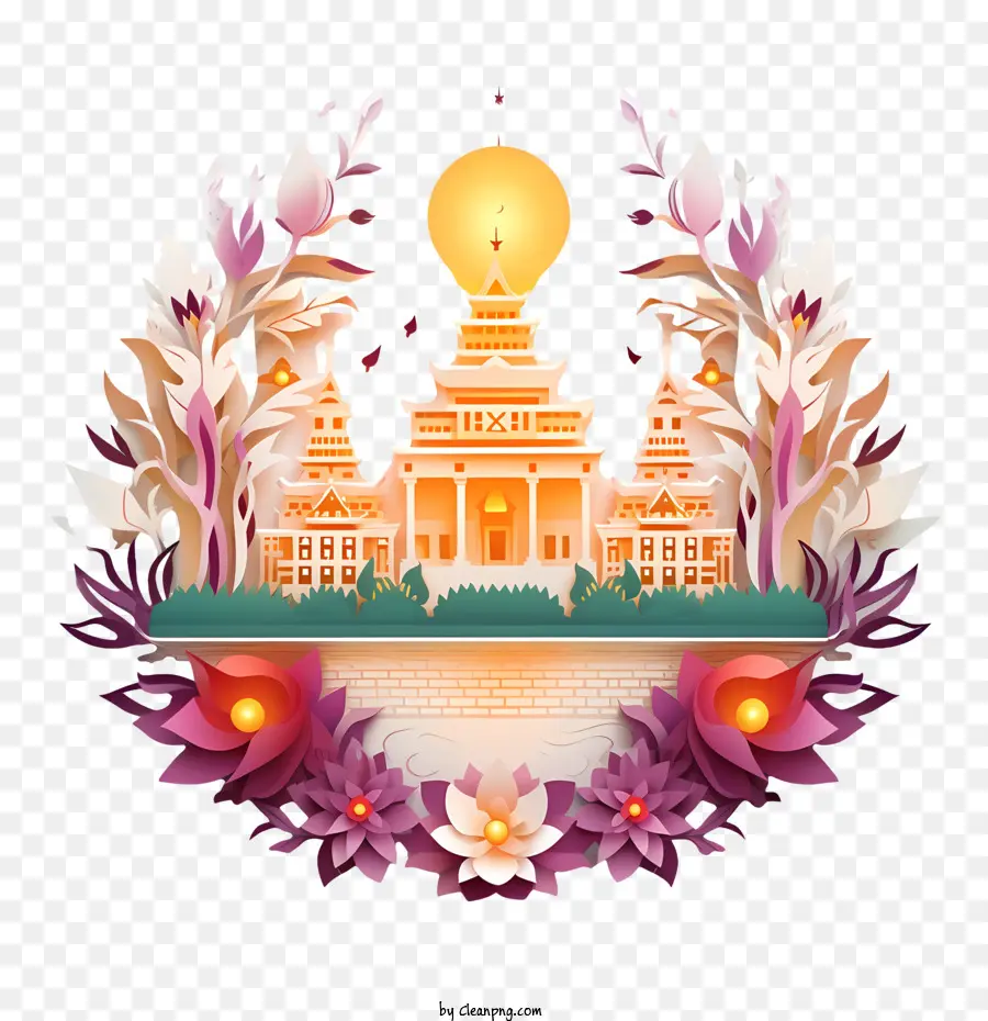 Loy Krathong，Templo PNG