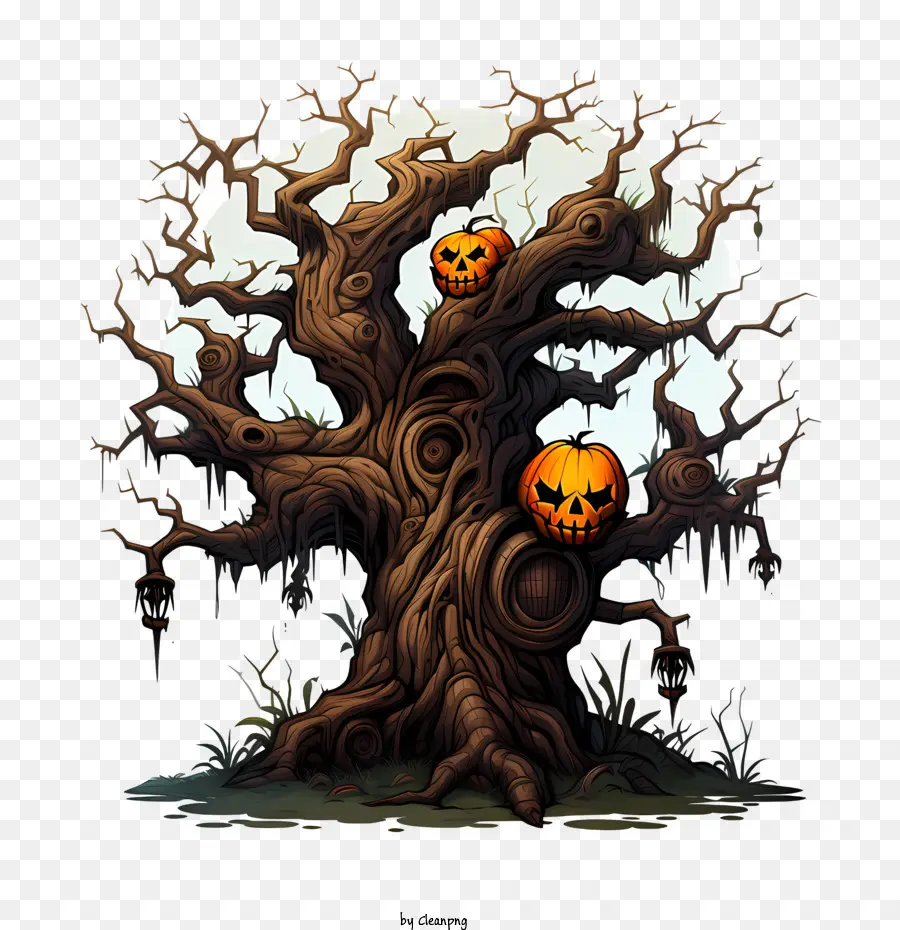 árbol De Halloween，Árbol PNG