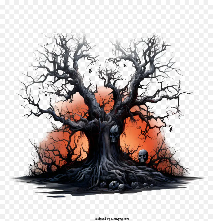 árbol De Halloween，Árbol PNG