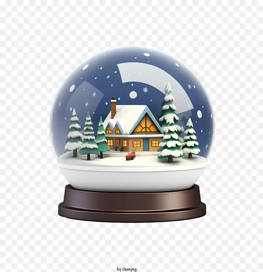 Bola De Nieve De Navidad，Casa PNG