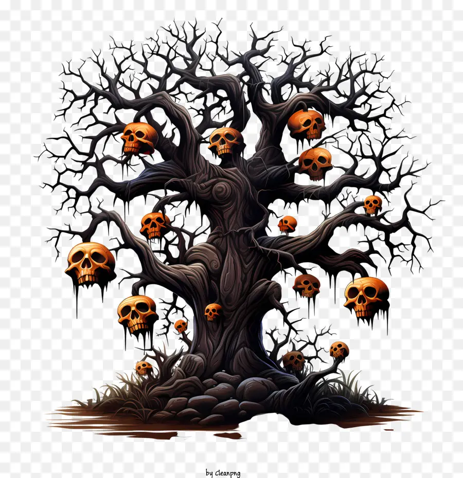 árbol De Halloween，Árbol PNG