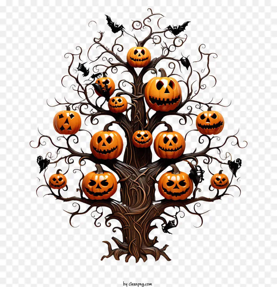 árbol De Halloween，Árbol PNG