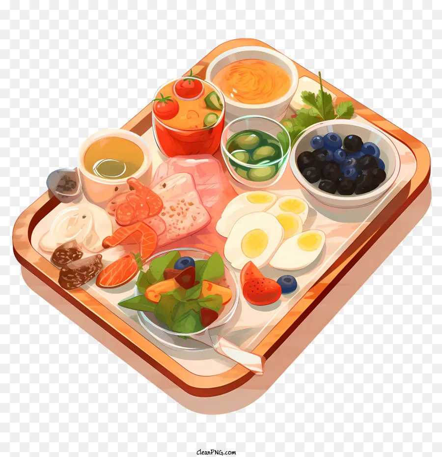 La Bandeja De La Comida，Ensalada PNG