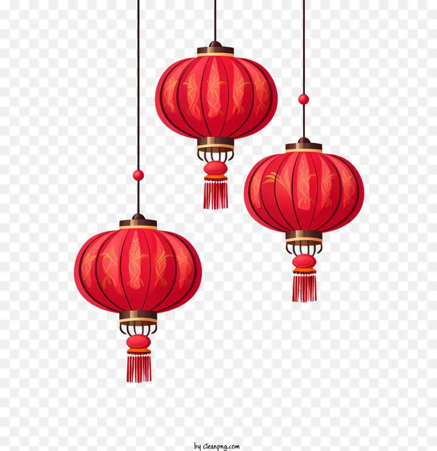 Linterna China，Linterna Roja PNG