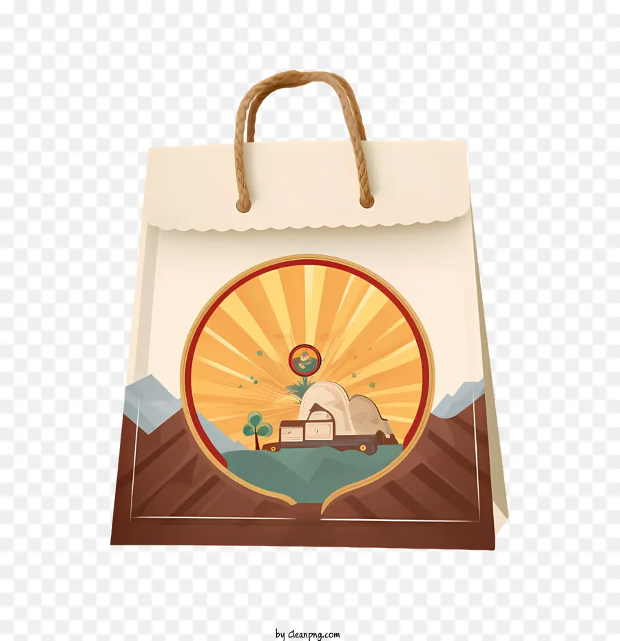 Bolsa De Papel，Montañas PNG