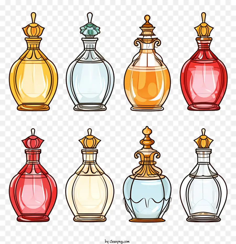 Botella De Perfume，Frasco De Perfume De época PNG