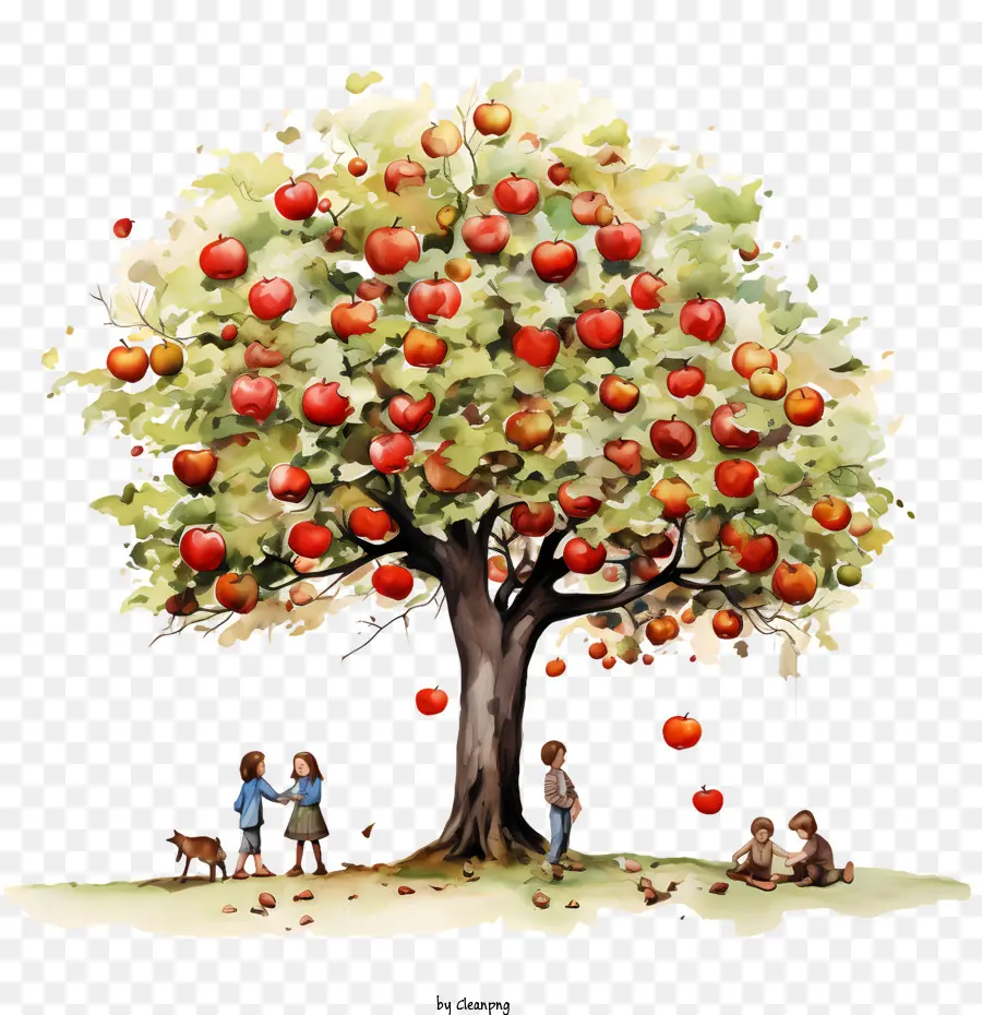 Manzano，árbol Con Manzanas PNG