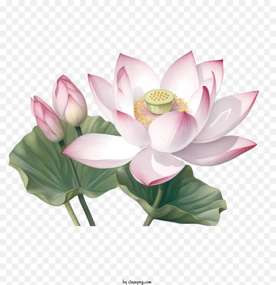 Flor De Loto，Loto De Color Rosa PNG