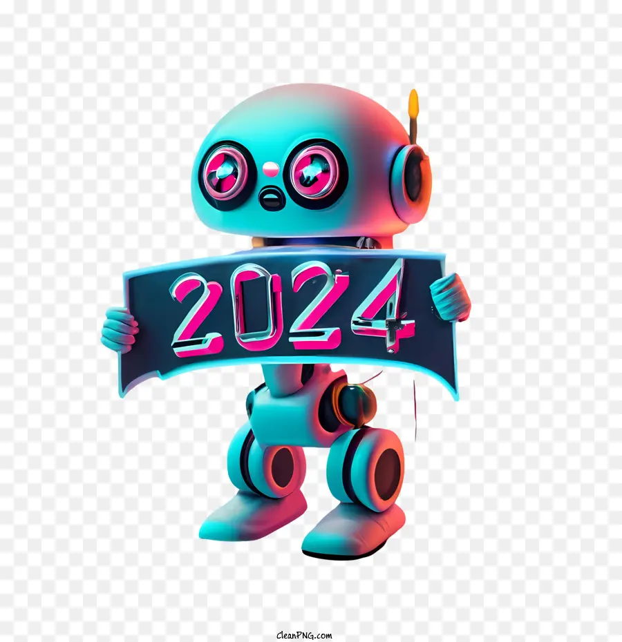 2024 Año Nuevo，2024 Feliz Año Nuevo PNG