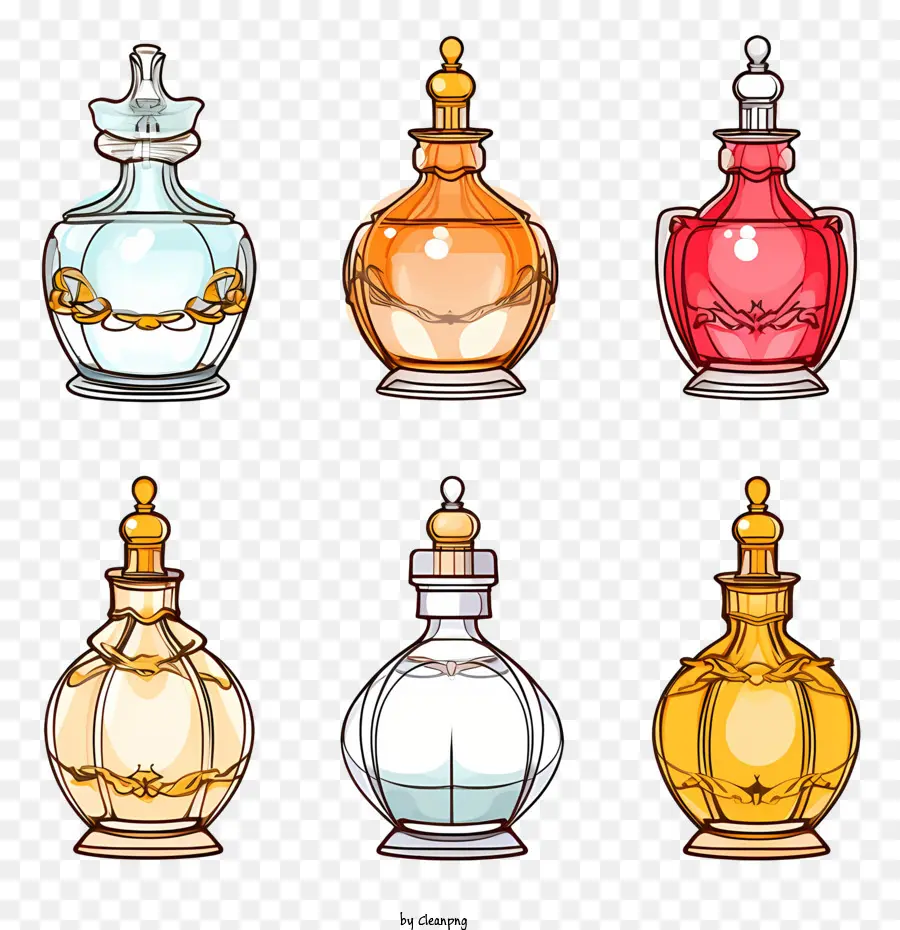 Botella De Perfume，Botella Decorativa PNG