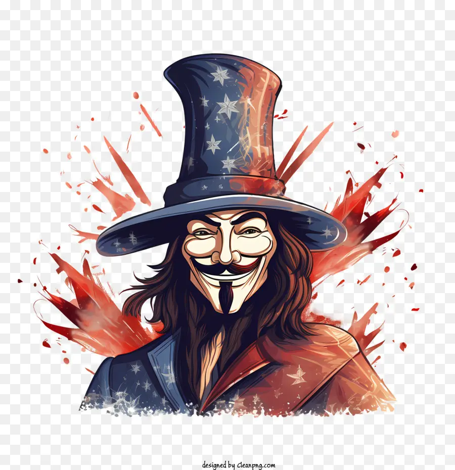 Día De Guy Fawkes，Joker PNG