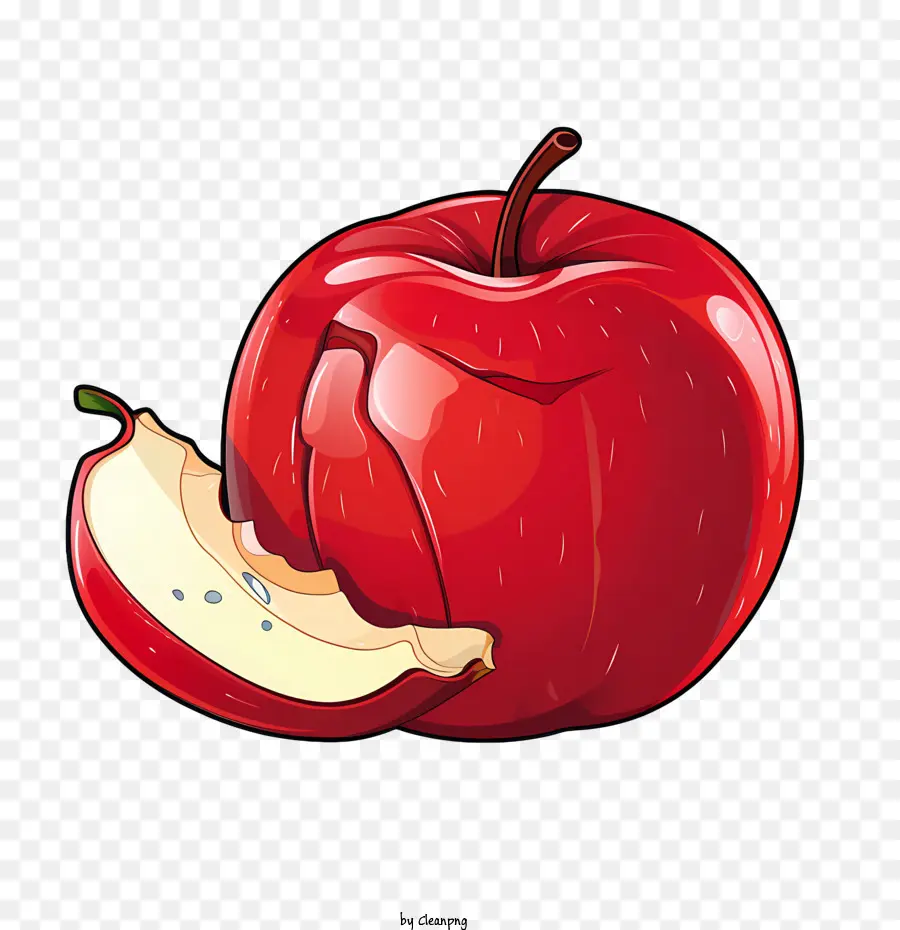 Coma Un Día De Manzana Roja，Manzana Roja PNG