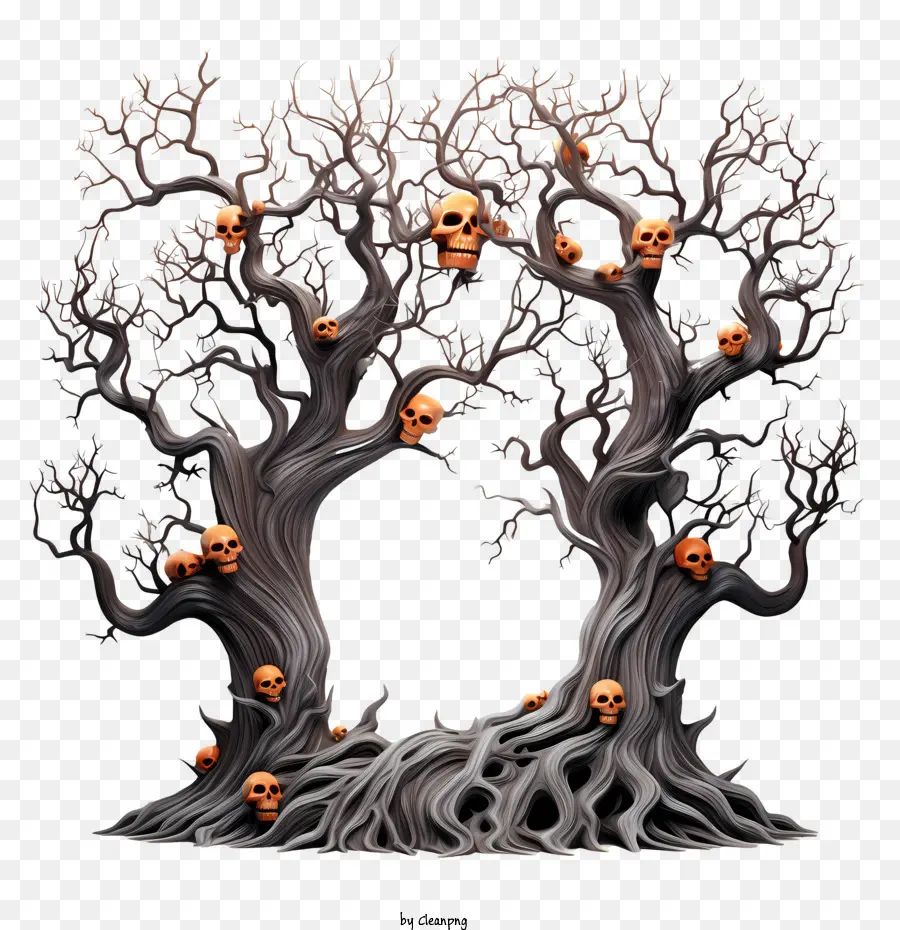 árbol De Halloween，Spooky PNG