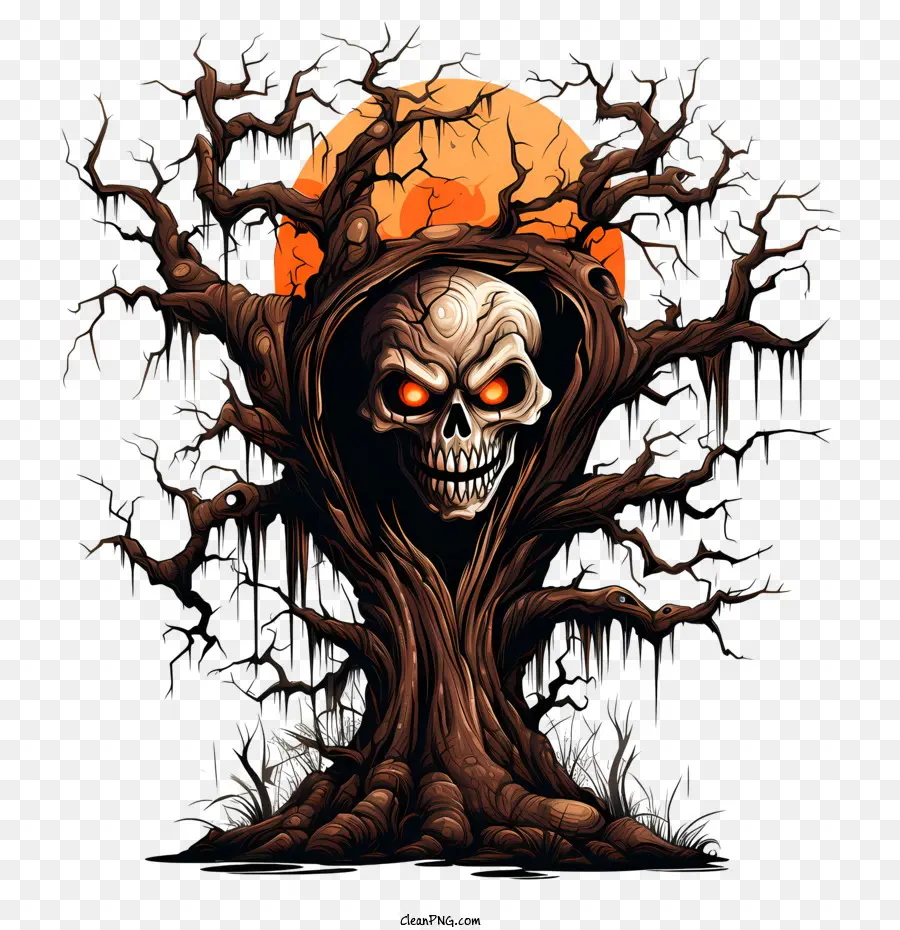 árbol De Halloween，Árbol PNG