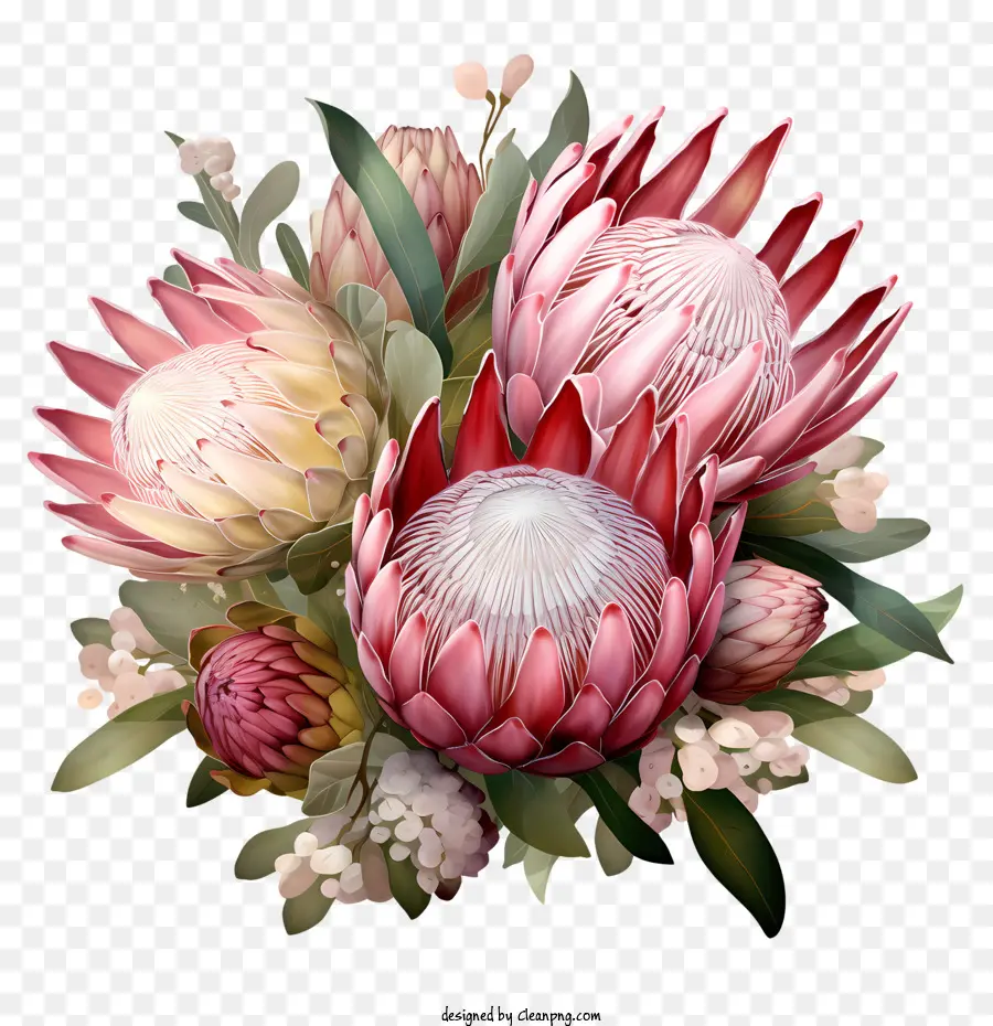 Protea Flor，Flor PNG