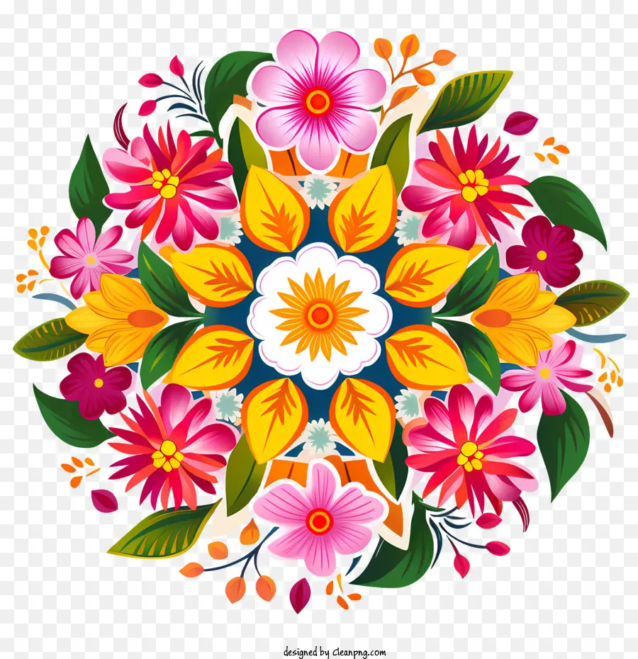 El Nombre Es Floral Rangoli，Onam PNG