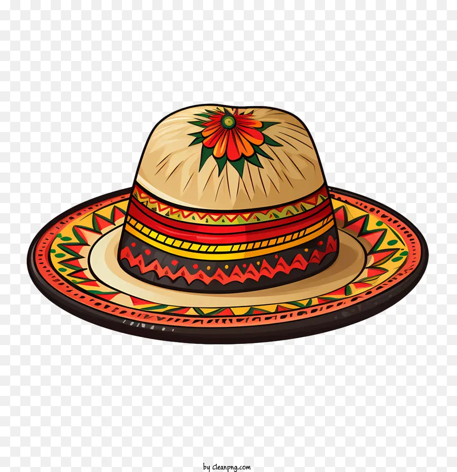 Sombrero Mexicano，Sombrero Decorativo PNG