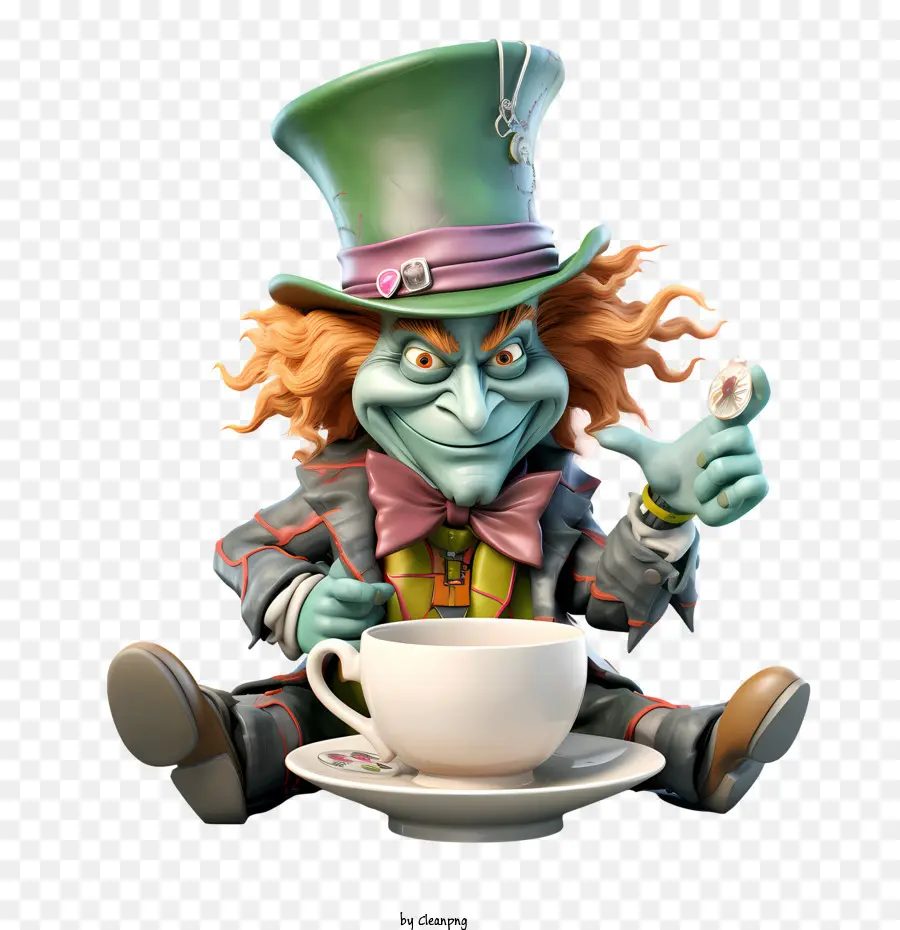 Mad Hatter Día，Sonriendo PNG