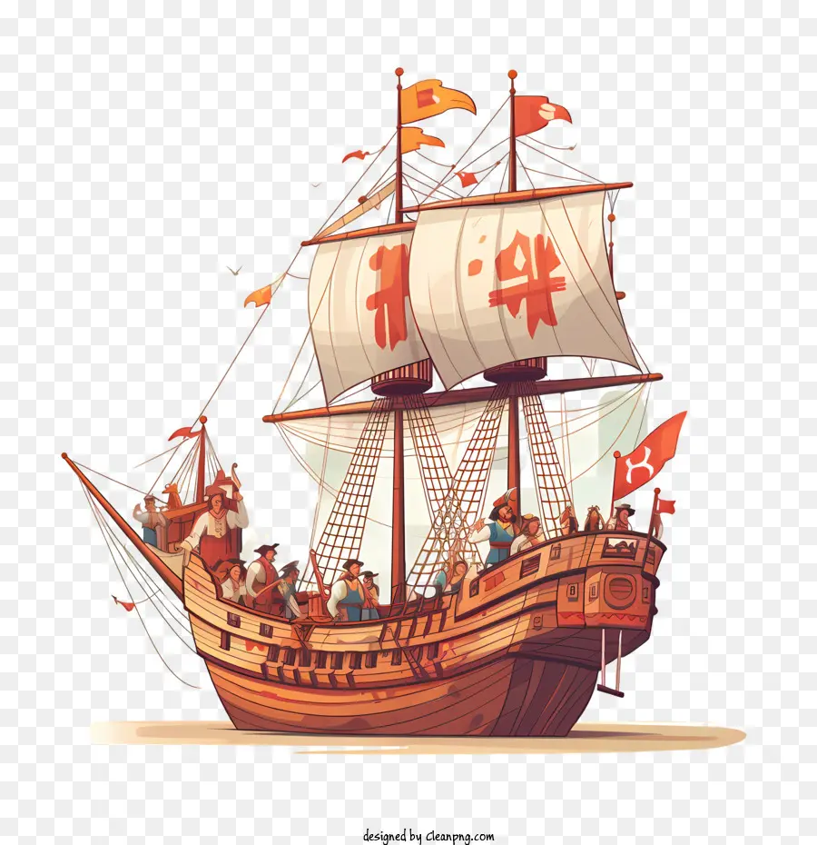 El Día De La Hispanidad，Nave PNG