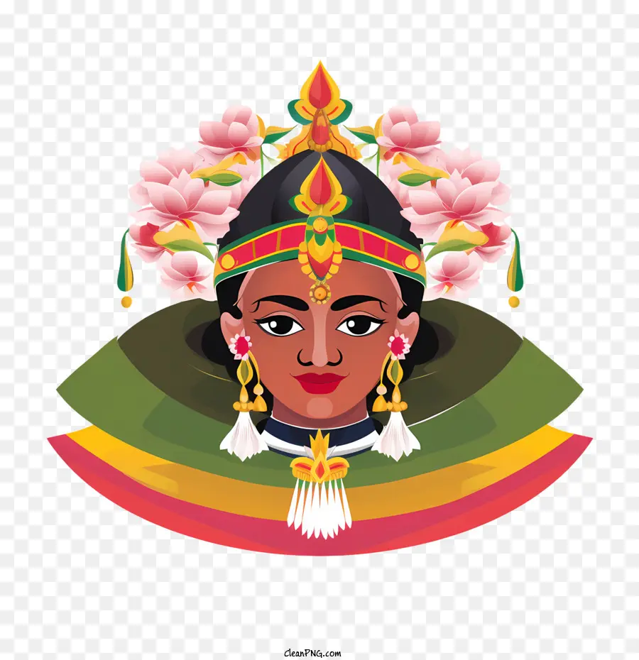 Onam Kathakali，Máscara Tradicional PNG