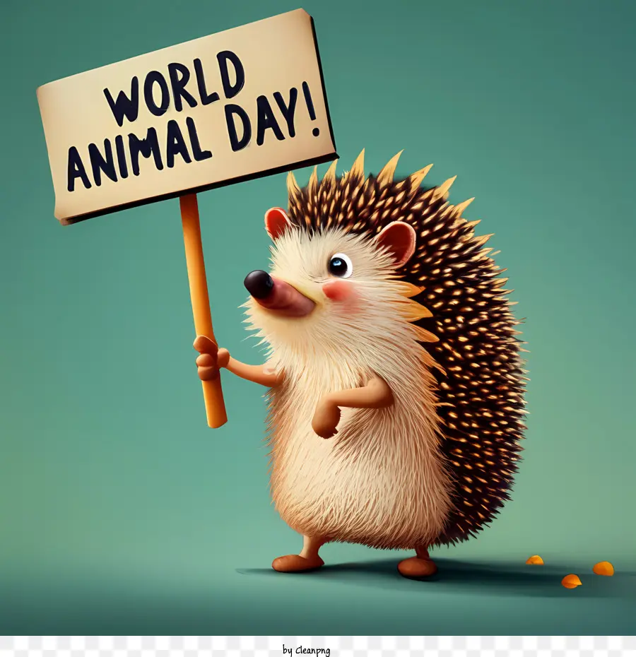 Día Mundial De Los Animales，El Erizo PNG