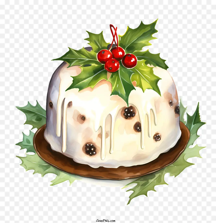 Pudín De Navidad，Postre De Vacaciones PNG