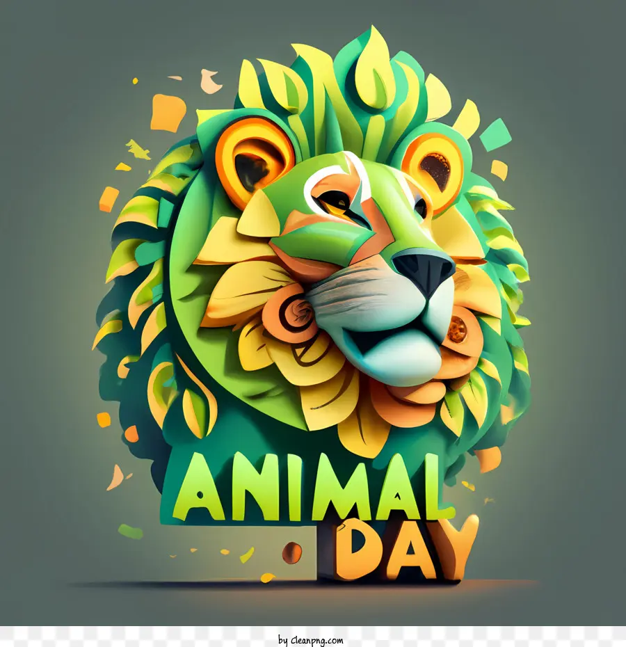 Día Mundial De Los Animales，León PNG