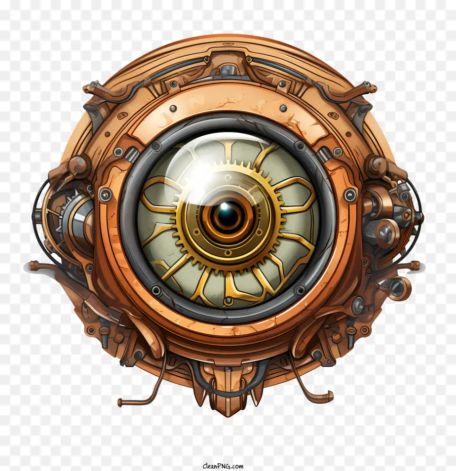 Globo Ocular De Halloween，Ojo Steampunk PNG