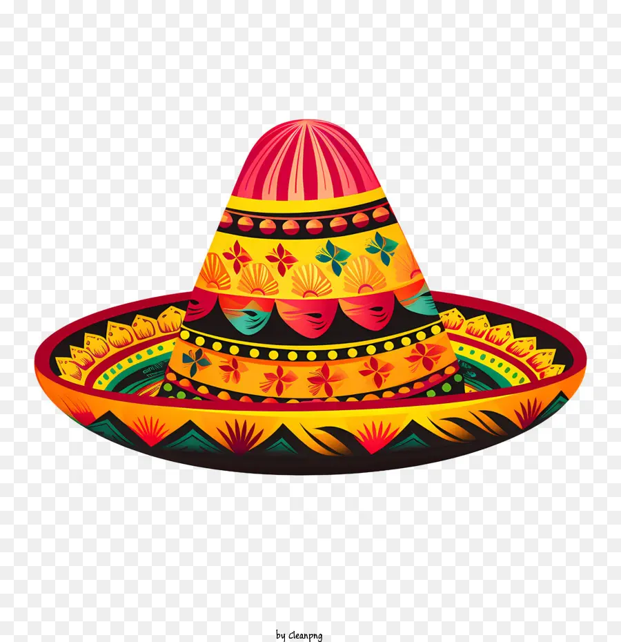 Sombrero Mexicano，Colorido PNG