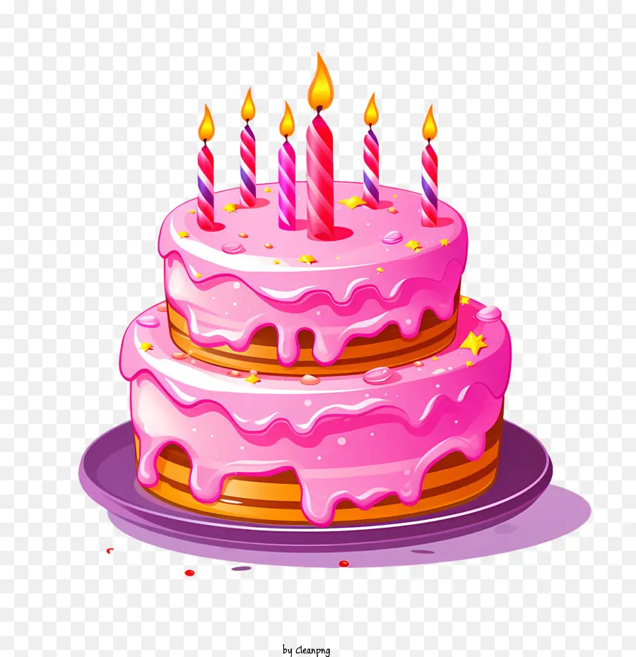 Pastel De Cumpleaños，Rosa PNG