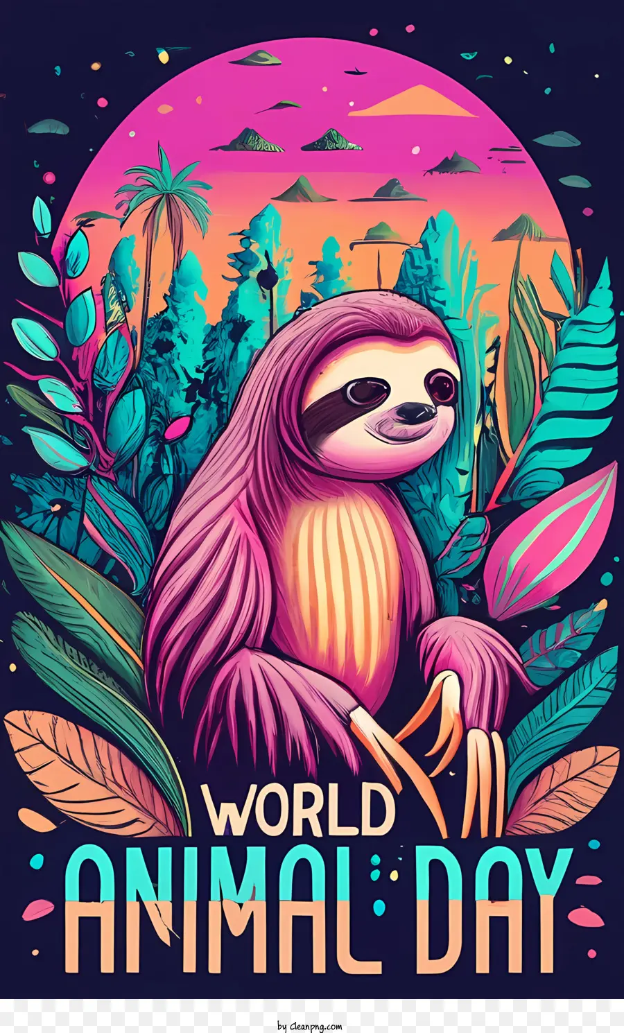 Día Mundial De Los Animales，Cartel Del Día Mundial De Los Animales PNG