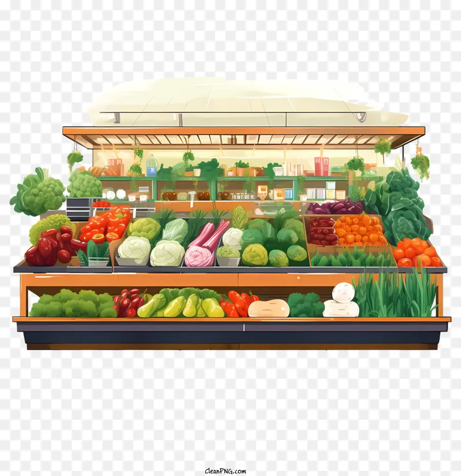 Mercado De Alimentos Vegetarianos，Productos Frescos PNG